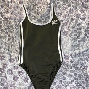 Adidas green body suit
